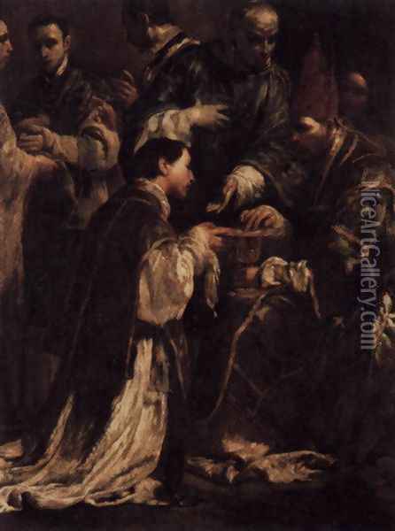 Ordination 1712 Oil Painting - Giuseppe Maria Crespi