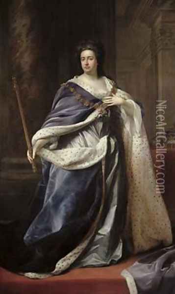 Queen Anne 1703 Oil Painting - Edmund Lilly