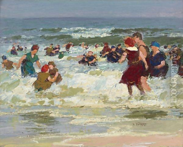 At The Beach 2 Oil Painting - Edward Henry Potthast