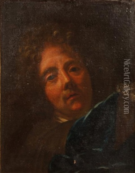 Autoportrait De Jean Jouvenet Oil Painting - Jean-baptiste Jouvenet