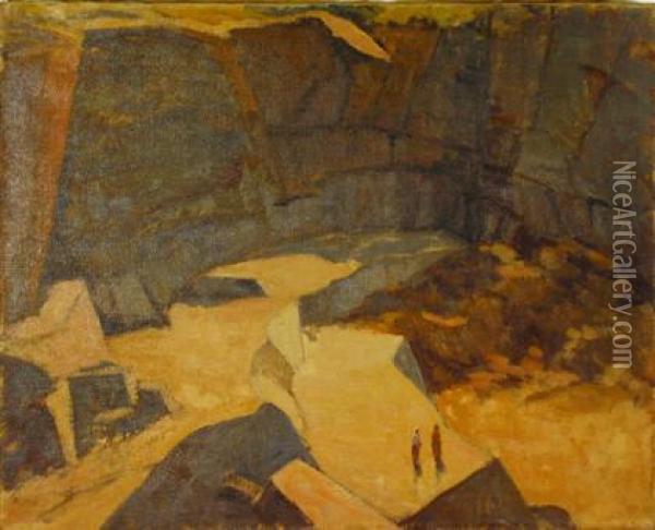 Rocks-arizona Oil Painting - Yarnall Abbott