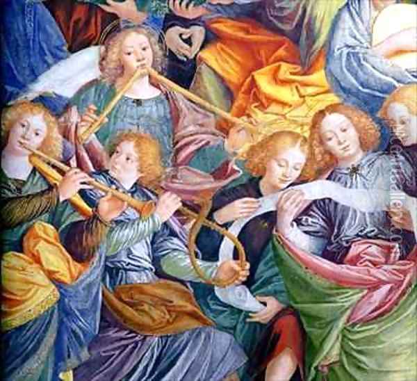 The Concert of Angels 16 Oil Painting - Gaudenzio Ferrari