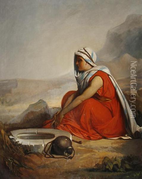 At The Well Oil Painting - Jean Francois Portaels