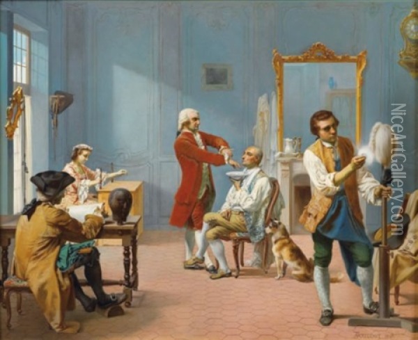 La Toilette Oil Painting - Theodore Pierre Nicolas Maillot