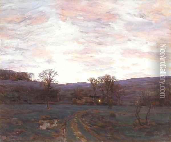 Sundown Under a Blazing Sky Oil Painting - Charles Harold Davis