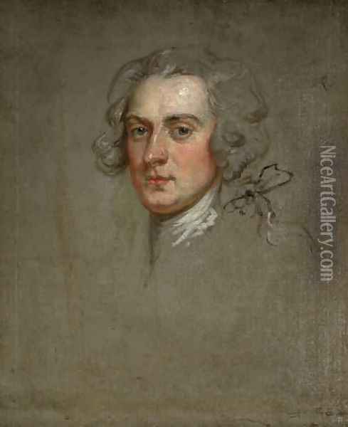 Portrait of an Unknown Gentleman Oil Painting - Joseph Highmore