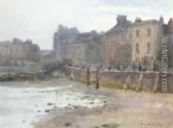Old Chelsea Wall, London Oil Painting - Rose Barton