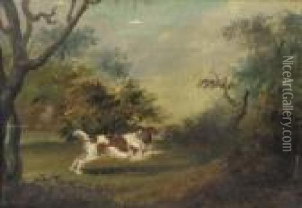 Spaniel On The Scent Oil Painting - Charles Dean Westenholme