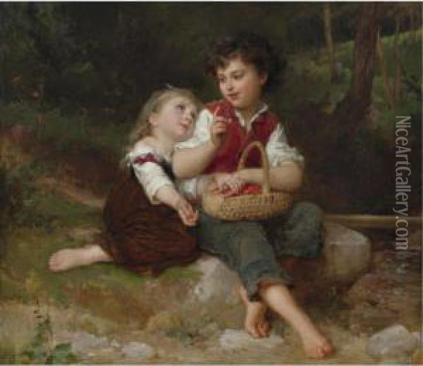 One More Please Oil Painting - Emile Munier