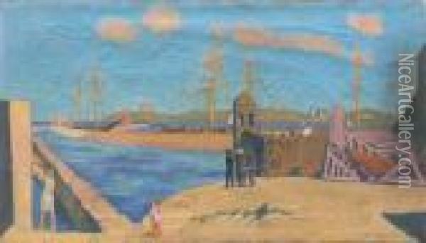  Roscoff, La Tourelle Marie Stuart, Au Fond La Chapelle Sainte-barbe  Oil Painting - Maurice Denis