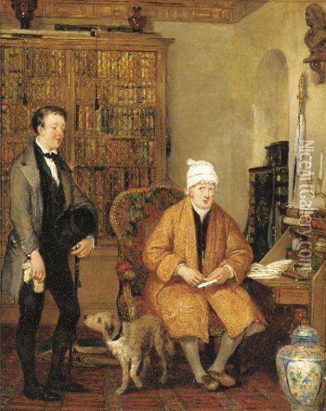 The Letter Of Introduction Oil Painting - Sir David Wilkie