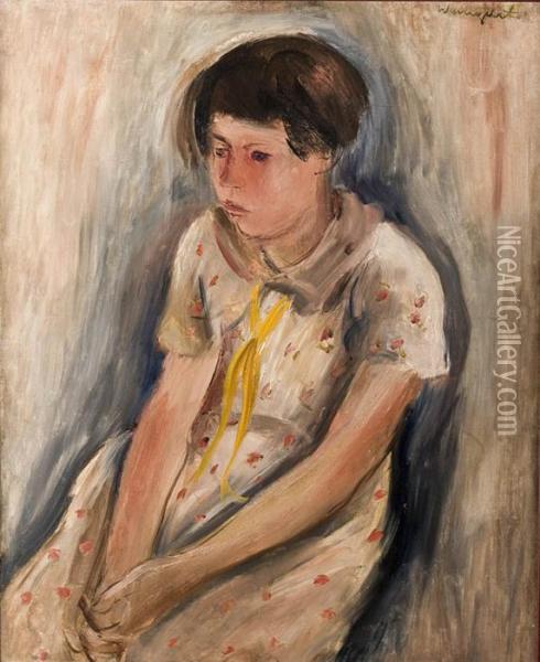 Portret Dziewczynki Oil Painting - Joachim Weingart