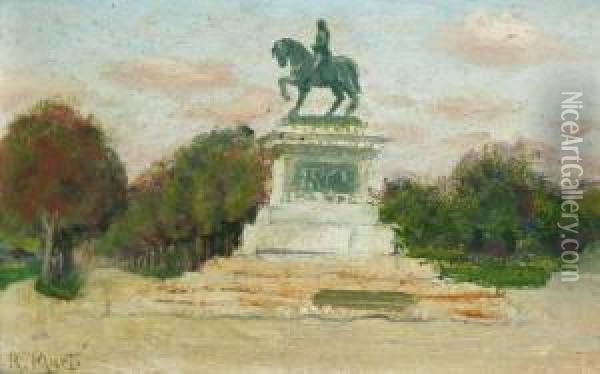 Parque Oil Painting - Ricard Marti Aguilo