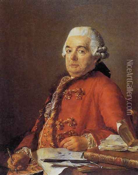 Portrait of Jacques-François Desmaisons Oil Painting - Jacques Louis David