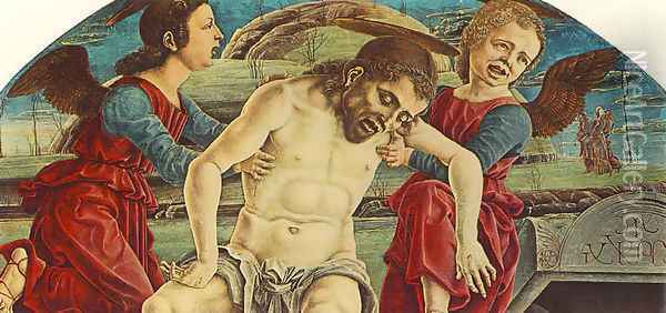 Pieta 1474 Oil Painting - Cosme Tura