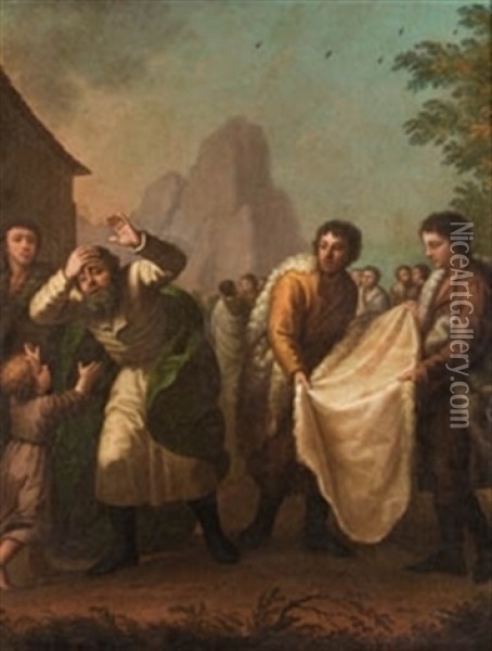 Jose Vendido Por Sus Hermanos Oil Painting - Antonio Gonzalez Velazquez