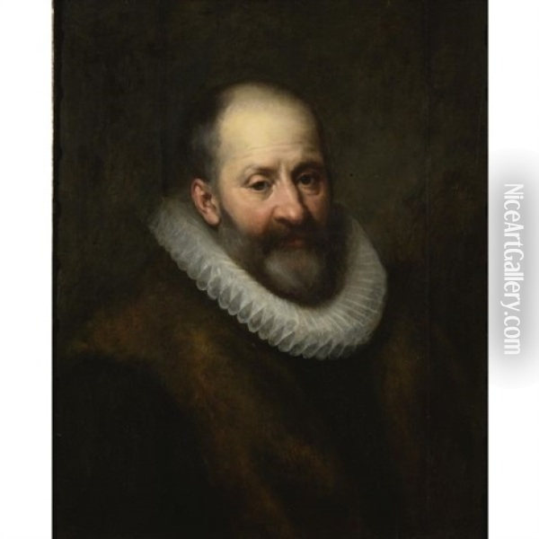 Portrait Of A Man Oil Painting - Michiel Janszoon van Mierevelt