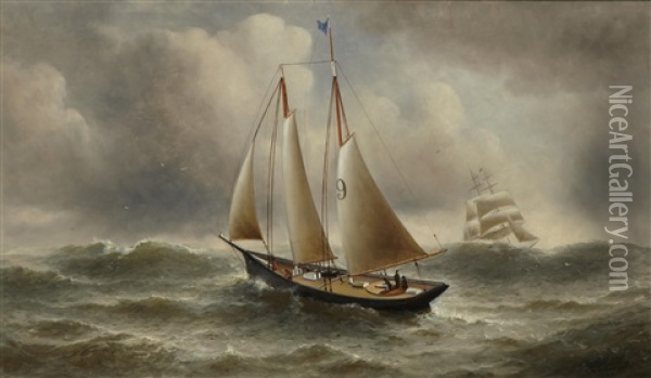 Ship No. 9 Oil Painting - William Alexander Coulter