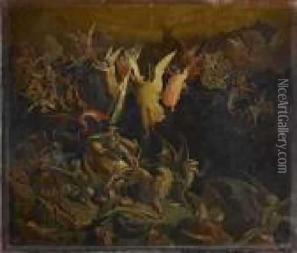 The Triumph Of Good Over Evil Oil Painting - Gustave Dore
