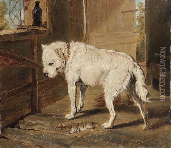 The Ratter Oil Painting - James Ward