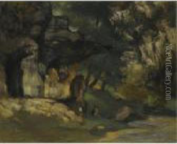 Remise De Chevreuils Oil Painting - Gustave Courbet