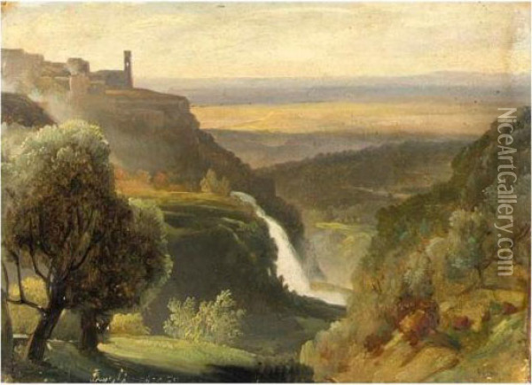 Paysage D'italie Oil Painting - Jean-Charles Joseph Remond