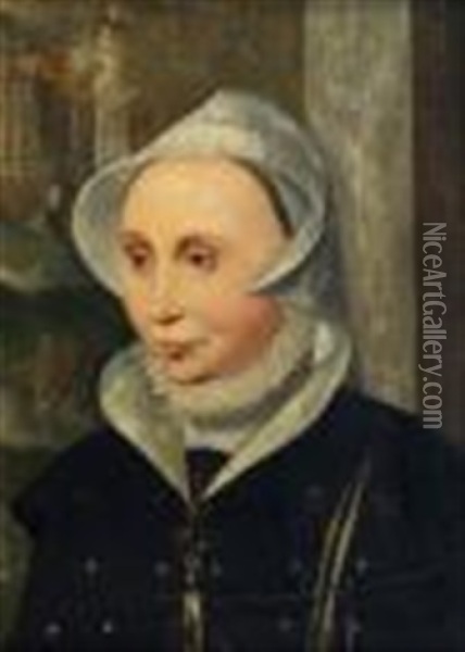 Portrait Of A Lady Oil Painting - Frans Pourbus the Elder