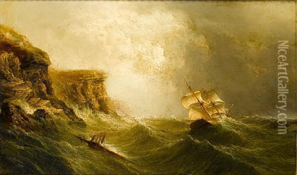 Perilous Waters Oil Painting - Henry Redmore