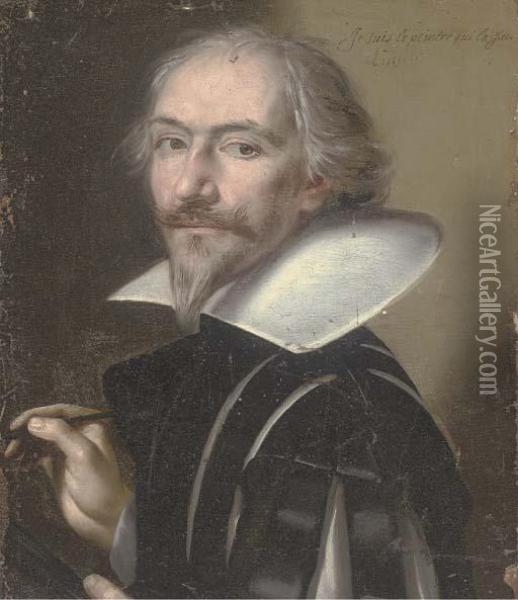 Portrait Of An Artist Oil Painting - Philippe de Champaigne