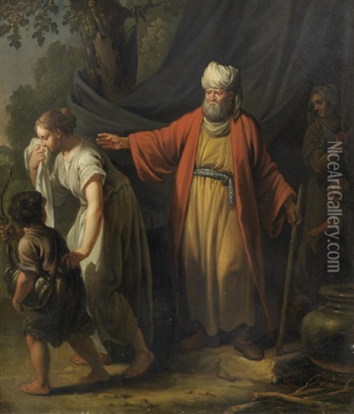 The Banishment Of Hagar Oil Painting - Jacob Buys