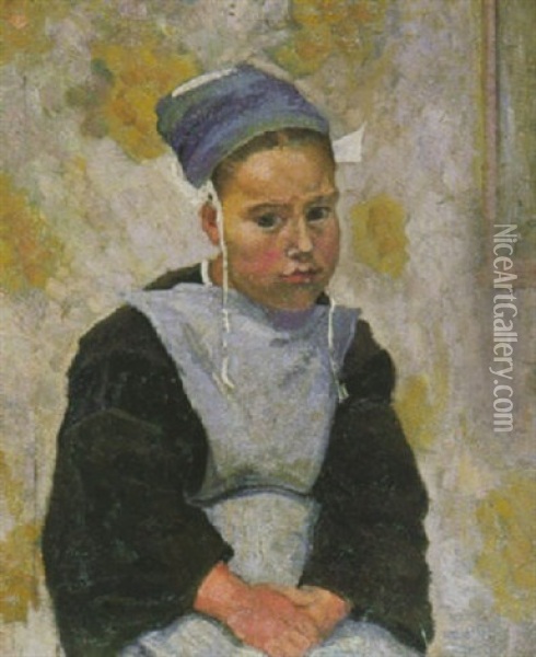 Bretonisches Madchen Oil Painting - Wilhelm Plazotta