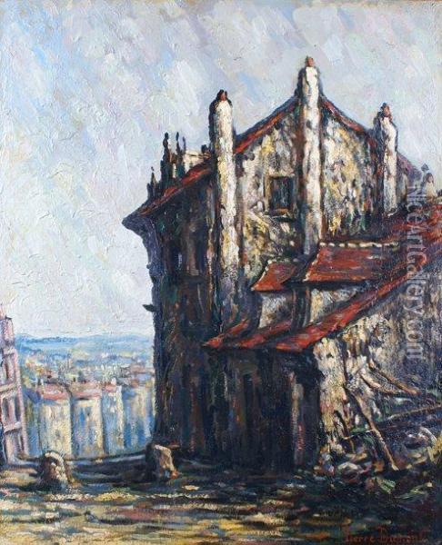 Montmartre, La Maison De Mimi Pinson Oil Painting - Pierre Dumont