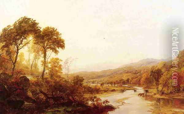 Headwaters of the Hudson Oil Painting - Jasper Francis Cropsey