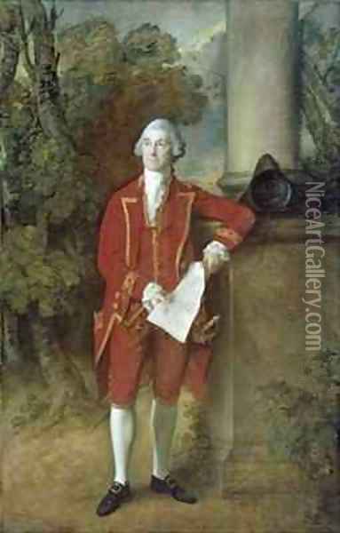 John Eld of Seighford Hall Stafford Oil Painting - Thomas Gainsborough