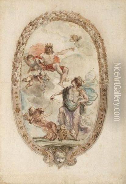 Jupiter Et Minerve Oil Painting - Felice Gianni