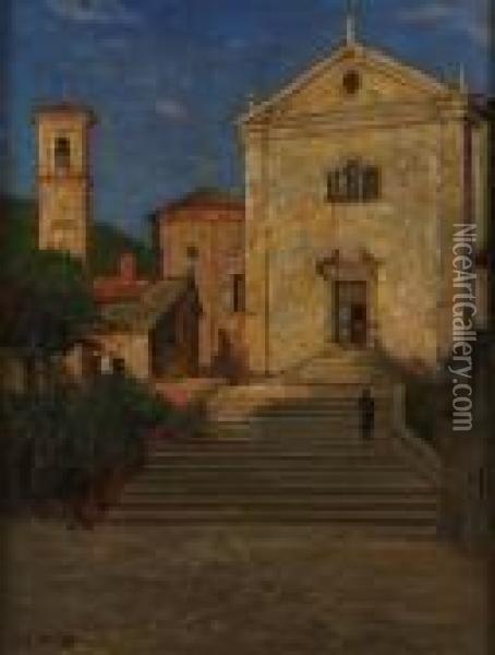 La Chiesa Di Garessio Oil Painting - Giovanni Colmo