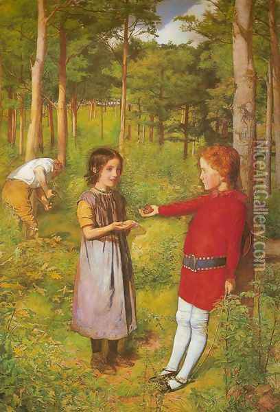 Woodman's Daughter Oil Painting - Sir John Everett Millais