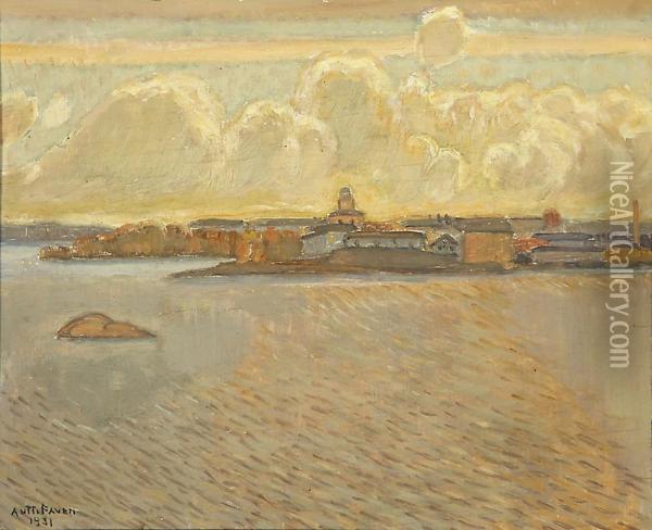 Suomenlinna Oil Painting - Antti Faven