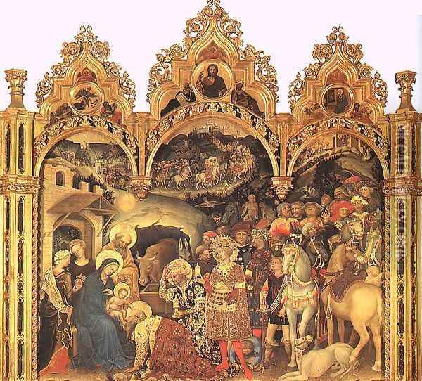 The Adoration of the Magi 1422 Oil Painting - Gentile Da Fabriano