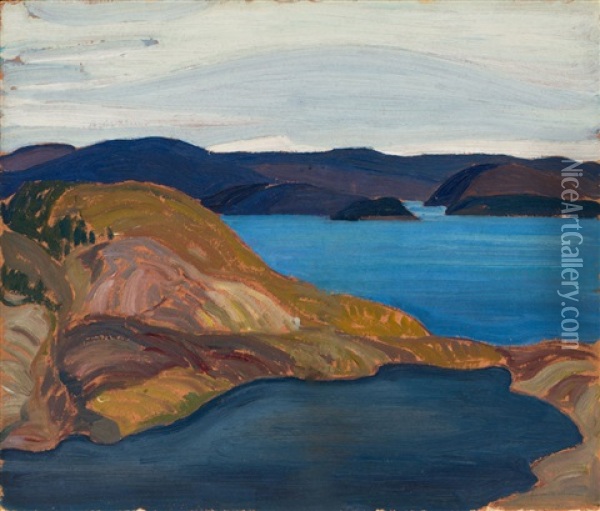 Port Coldwell, Lake Superior Oil Painting - Franklin Carmichael