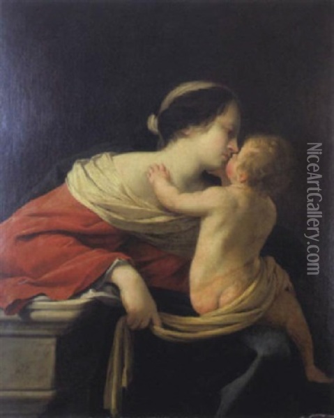 Vierge A L'enfant Oil Painting - Jacques Blanchard