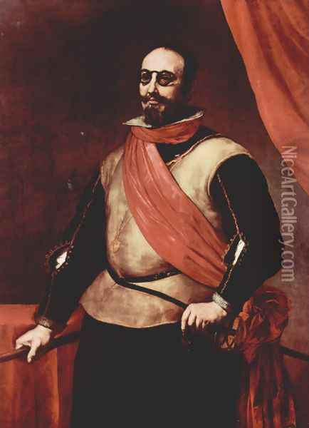 Portrait of a Knight of the Order of Santiago Oil Painting - Jusepe de Ribera