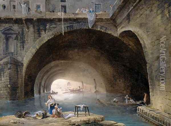 La Bievre 1768 Oil Painting - Hubert Robert