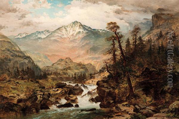 Sierra Blanca - Sangre De Christa Range Colorado Oil Painting - Frank C. Bromley