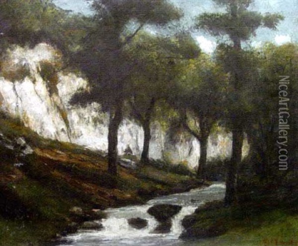 Paysage Comtois Ou Jurassien Oil Painting - Cherubino Pata