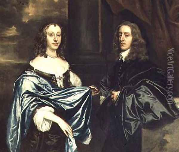 The Honourable James Herbert and his wife Jane Oil Painting - Sir Peter Lely
