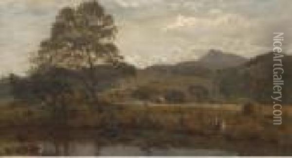 Cader Idris, North Wales Oil Painting - Richard Peter Richards