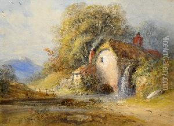 Awatermilla Oil Painting - William Collingwood Smith