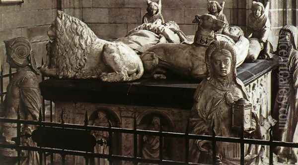 Tomb of Francis II of Brittany and his Wife Marguerite de Foix Oil Painting - Michel Colombe
