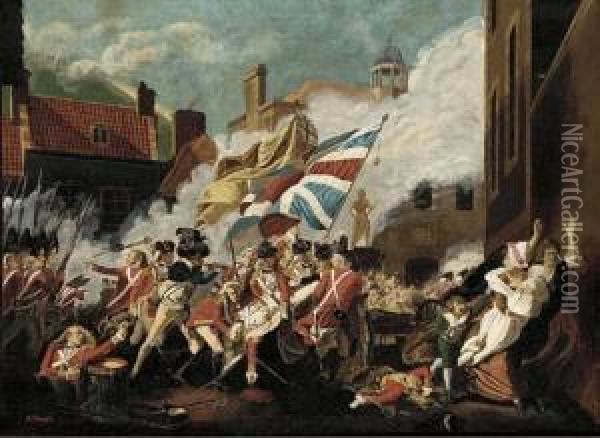 The Death Of Major Peirson Oil Painting - John Singleton Copley